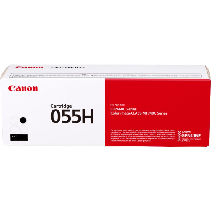 Оригинален тонер Canon Black CRG-055HBK за I-Sensys LBP-663|LBP-664|MF-742|MF-744|MF-746 7.6K "3020C002AA"