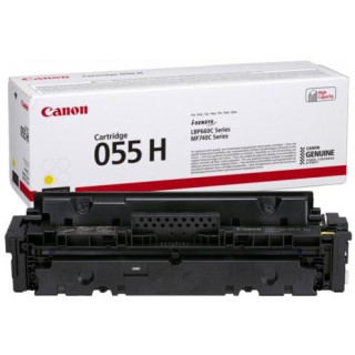Eredeti Canon sárga toner CRG-055HY I-Sensys LBP-663|LBP-664|MF-742|MF-744|MF-746 5.9K "3017C002AA"