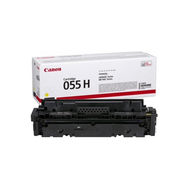 Toner Original Canon Yellow, CRG-055HY, pentru I-Sensys LBP-663|LBP-664|MF-742|MF-744|MF-746, 5.9K, (timbru verde 1.2 lei) , "30