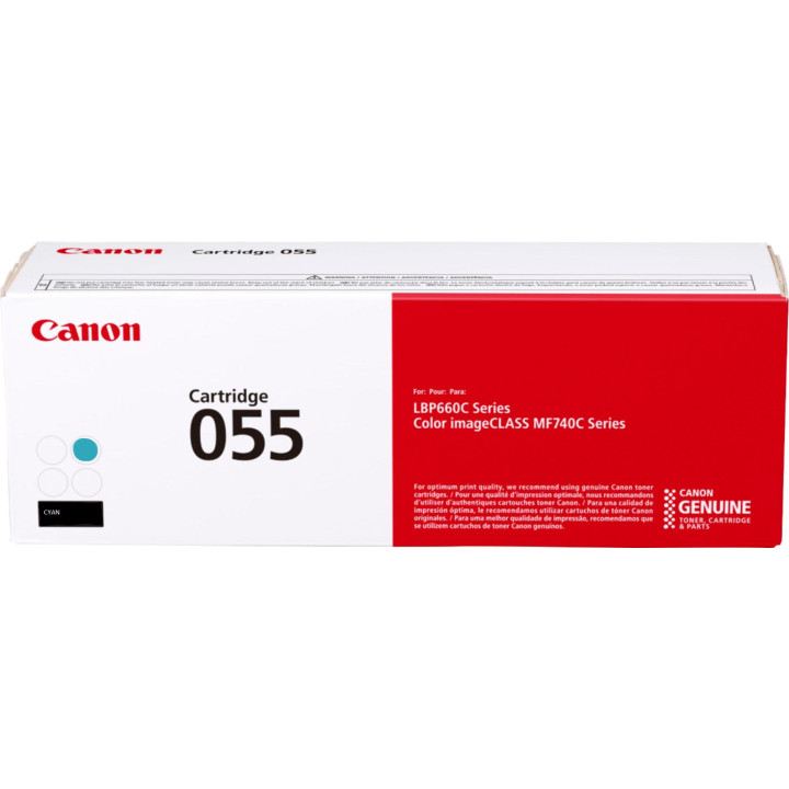 Eredeti Canon Cyan Toner CRG-055C I-Sensys LBP-663|LBP-664|MF-742|MF-744|MF-746 2.1K "3015C002AA"