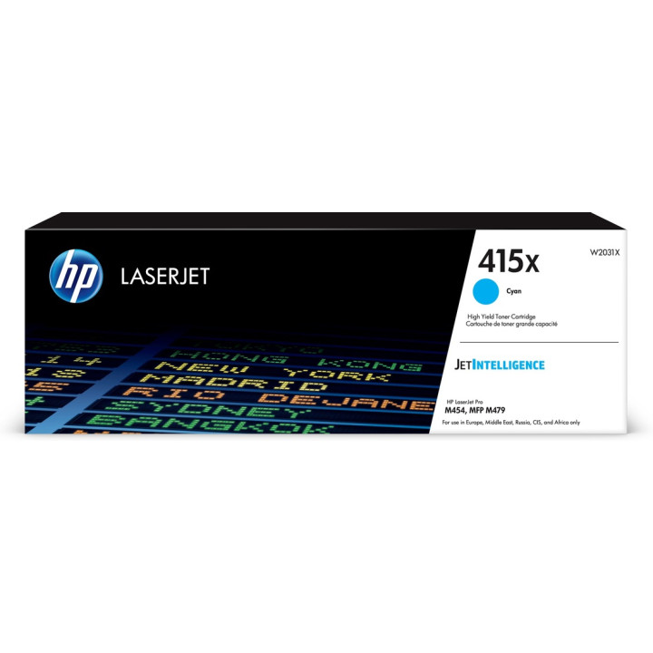 Оригинален тонер HP Cyan nr. 415X за MFP M454|M479|M480 6K "W2031X"