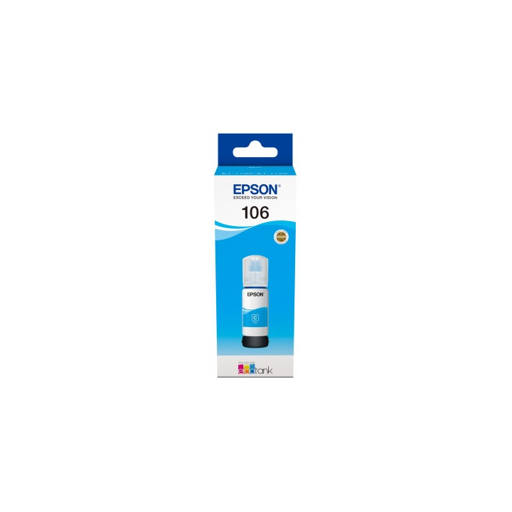 Original Epson Cyan Ink Cartridge No. 106 for L7160|L7180 70ml "C13T00R240" (RAPO)