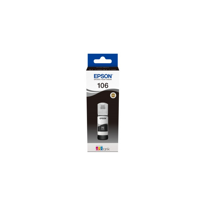 Оригинален мастилен картридж Epson черен №106 за L7160|L7180 70ml "C13T00R140" (RAPO)