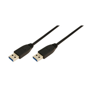 LOGILINK USB 3.0 (T) - USB 3.0 (T) kábel 3m fekete "CU0040"