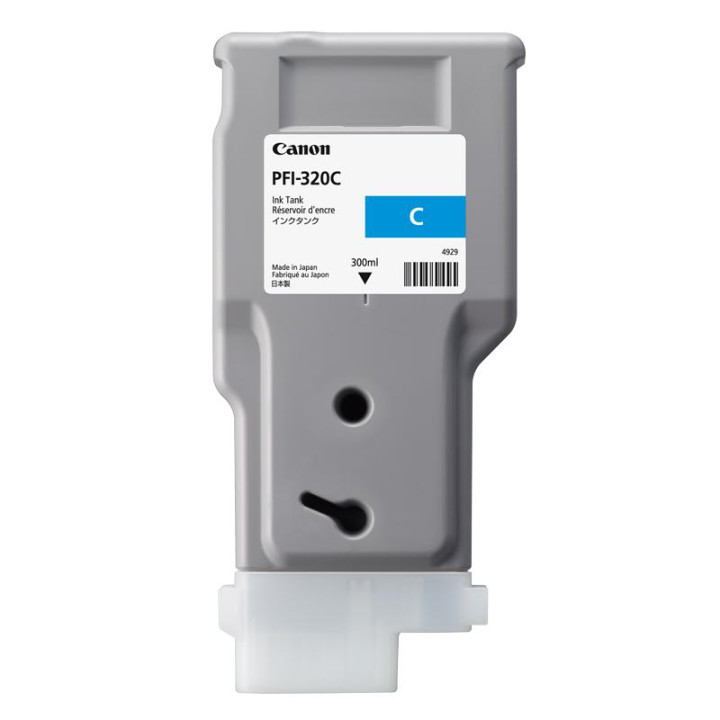 Original Canon Cyan Ink Cartridge PFI-320C for IPF TM-200|TM-205|TM-300|TM-305 300ml NOPP "2891C001AA"