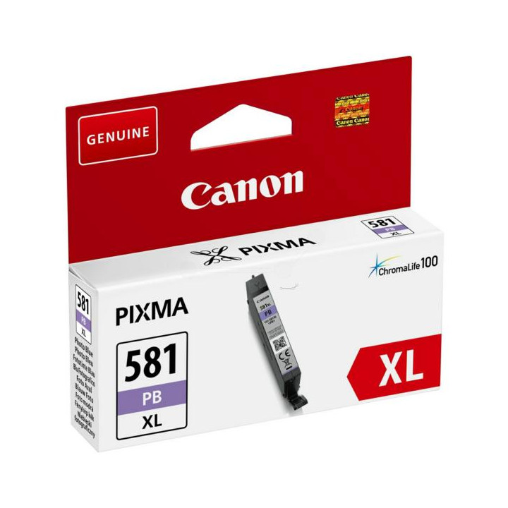 Original Canon Light Blue Ink Cartridge CLI-581XLPB for Pixma TR7550 | TR8550 | TS6150 | TS6250 | TS705 | TS8150 | TS8250 | TS91