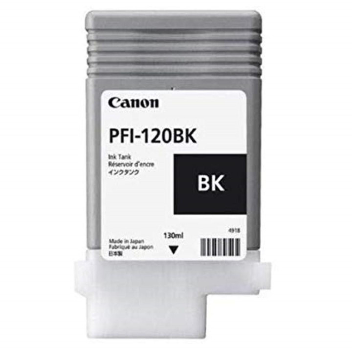Original Canon Black Ink Cartridge PFI-120BK for IPF TM-200|TM-205|TM-300|TM-305, 130ml NOPP "2885C001AA"
