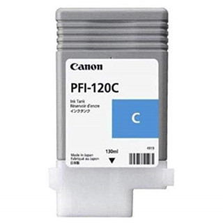 Cartus Cerneala Original Canon Cyan, PFI-120C, pentru IPF TM-200|TM-205|TM-300|TM-305, 130ml, (timbru verde 0.15 lei),NOPP, "288