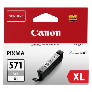 Картридж оригинално мастило Canon сив CLI-571XLGY за Pixma MG5750|MG5751|MG6850|MG6851|MG7750|MG7751|MG7752|TS5050|TS5051|TS5053