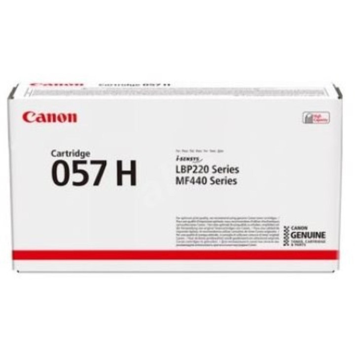 Original Canon Black Toner CRG-057H for I-Sensys LBP 223, LBP 226, LBP 233, LBP 228, MF 443, MF 445, MF 446, MF 449 - 10K "3010C