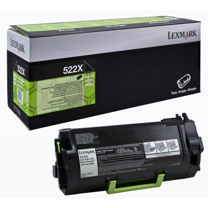 Toner Original Lexmark Black, 52D2X0E, pentru MS811|MS812, 45K, (timbru verde 1.2 lei) , "52D2X0E"