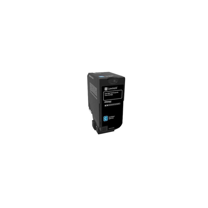 Original Lexmark Cyan Toner 74C2HCE for CS725, 12K pages