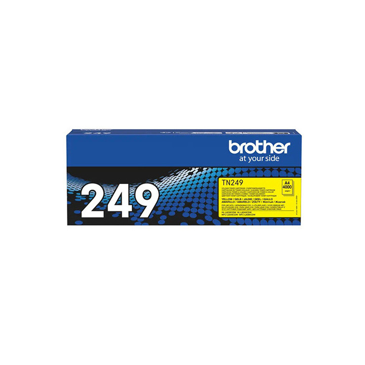 Compatible toner cartridge TN249Y, 4000 pages for Brother printers (Orink white box)