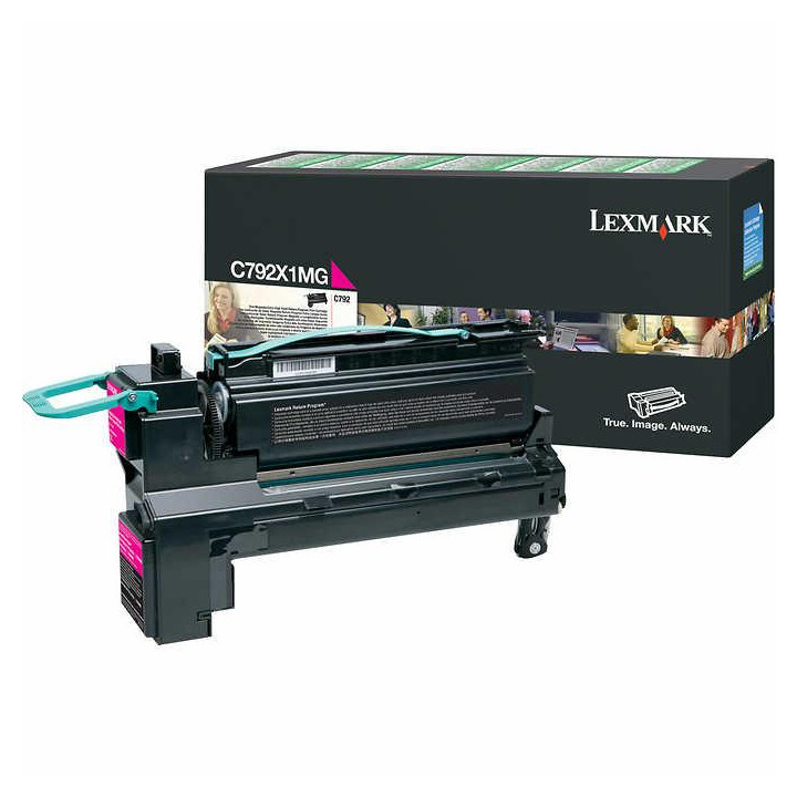 Original Lexmark Magenta Toner C792X1MG for C792|X792 series, 20K pages.