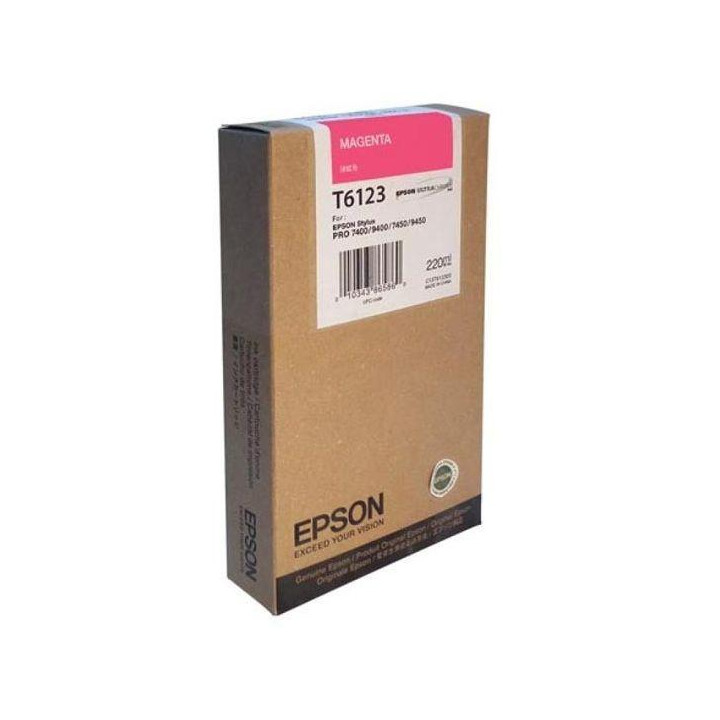 Оригинален мастилен картридж Epson Magenta T612300 за 7400|7450|7800|7880|9400|9450|9800 "C13T612300"(RAPO)