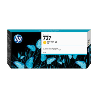 HP Eredeti Sárga Tinta Patron 727 DesignJet T1530|T2530|T930 300ml "F9J78A"