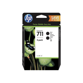 Két darabos Eredeti HP Fekete nr.711 a DesignJet T120|T125|T135|T520-hoz "P2V31A"