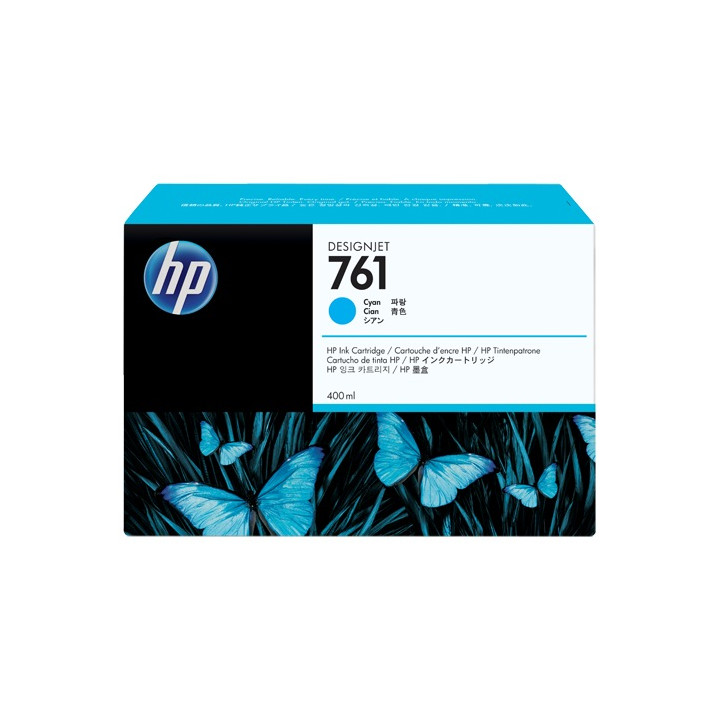 Cartus Cerneala Original HP Cyan, nr.761, pentru DesignJet T7100|T7200, , (timbru verde 0.15 lei), "CM994A"