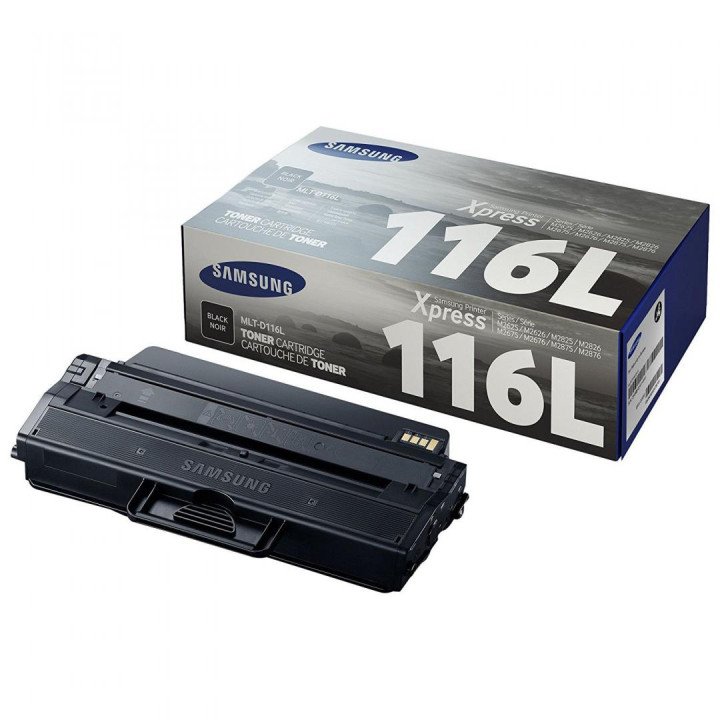 Original Samsung Black Toner D116L for SL-M2625|M2675|M2825|M2875|M2835|M2885 3K "SU828A"