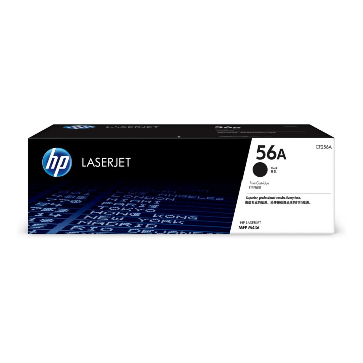 Original HP Black Toner No. 56A for LaserJet M433/M436, 7.4K "CF256A"