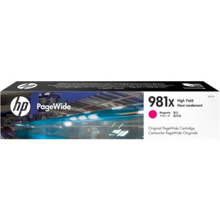 Cartus Cerneala Original HP Magenta, nr.981XL, pentru PageWide E58650|556|586, 11K, (timbru verde 0.15 lei), "L0R10A"