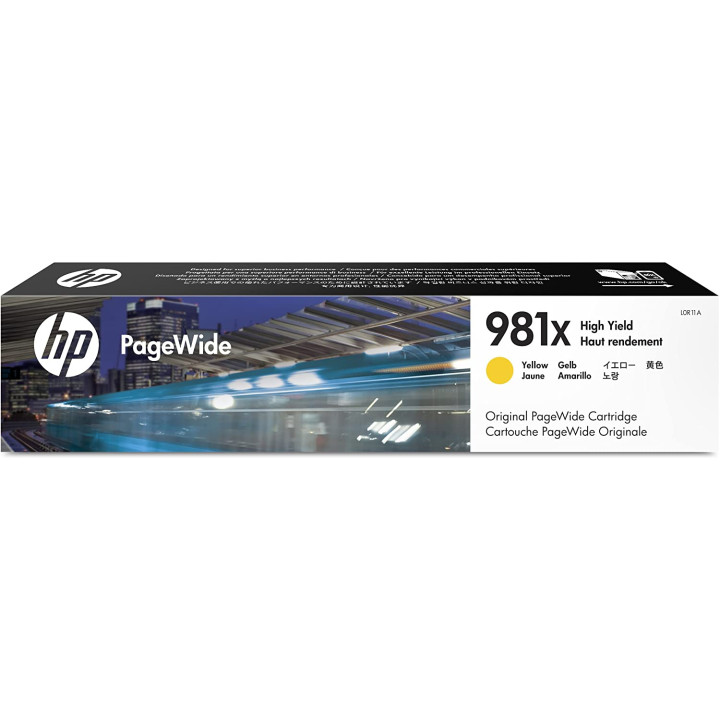 Картридж с оригинално мастило HP жълт № 981XL за PageWide E58650|556|586 11K "L0R11A"