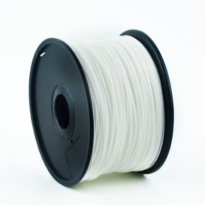 FILAMENT GEMBIRD pt. imprimanta 3d, PLA, 1.75mm diamentru, 1Kg / bobina, aprox. 330m, topire 190-220 grC, white, "3DP-PLA1.75-01