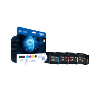 Комбо пакет оригинални Brother CMYK LC1280XLVALBP за DCP-J525|J725|J925|MFC-J430|J5910|J625|J6510|J6910 "LC1280XLVALBP"
