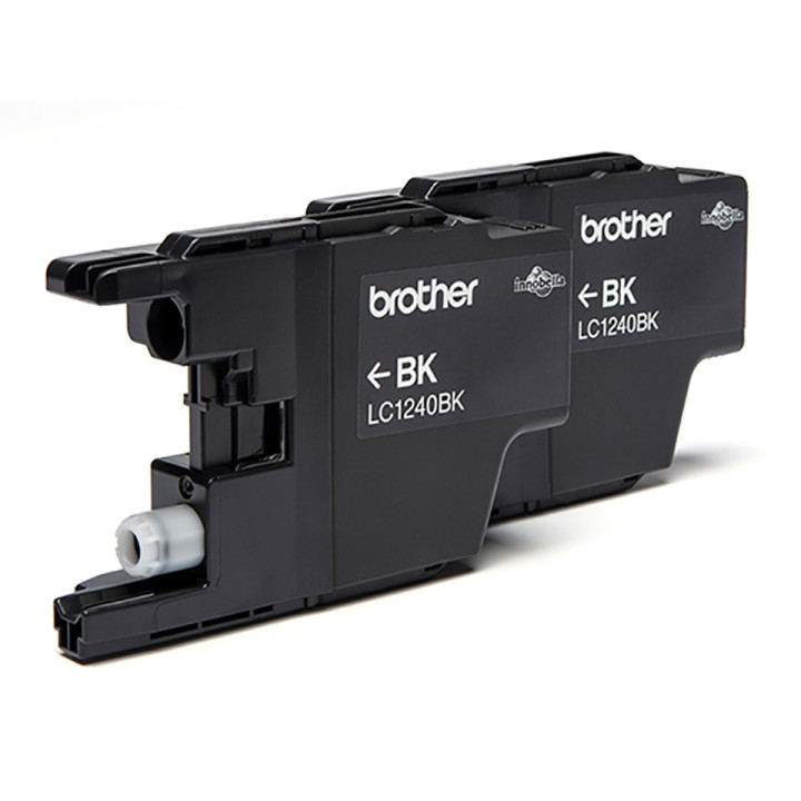 Dual-Pack Original Brother Black LC1240BKBP2 for DCP-J525W | J725 | J925 | MFC-J430 | J625 | J5910 | J6510 | J6910 "LC1240BKBP2"