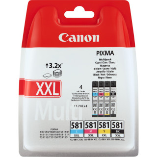 Комплект оригинални Canon CMYK CLI-581XXL CMYK за Pixma TR7550|TR8550|TS6150|TS6250|TS705|TS8150|TS8250|TS9150|TS9155|TS9550 "19