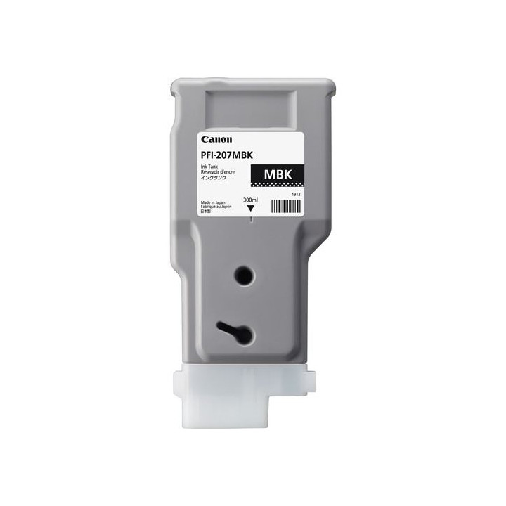 Original Canon Black Ink Cartridge PFI-207BK for IPF 680|685|770|780|785, 300ml NOPP "CF8789B001AA"