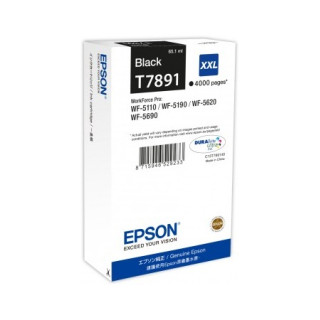 Eredeti Epson Fekete T7891 Tintapatron Workforce Pro WF-5620DWF "C13T789140" (RAPO)