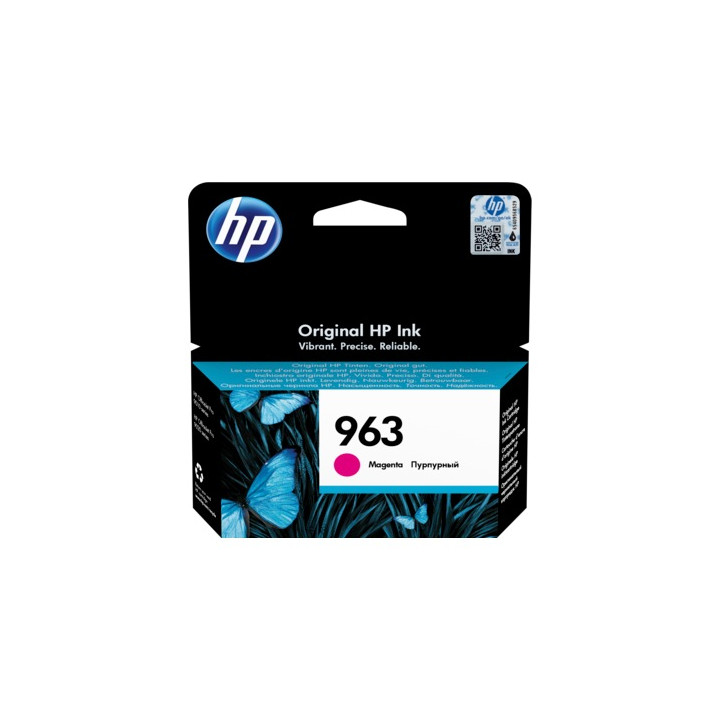HP 963 Magenta Eredeti Tinta Patron OfficeJet Pro 9010|9013|9014|9020|9023 700 "3JA24AE"