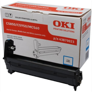 Eredeti OKI Cyan 43870023 dobegység C5850|C5950|MC560 20K "43870023"