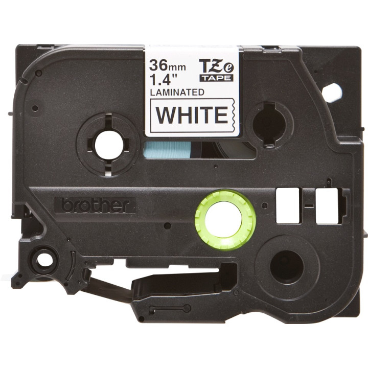 Original Brother Laminated Tape Black on White TZE261 for P-Touch 36mm x 8m "TZE261"