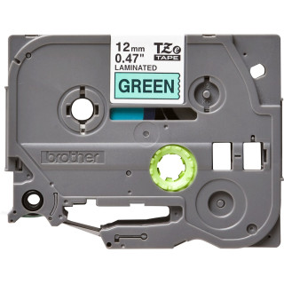 Brother Laminált Szalag Fekete Zöld TZE731 H105WB|P-TOUCH PT-E110VP|D400|D450|D600VP|E300VP|H110|P750W|PT-D210|PT-D210VP 12mm x 