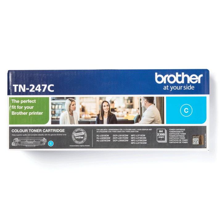 Eredeti Brother Cyan Toner TN247C HL-L3210|L3270|DCP-L3510|L3550|MFC-L3730|L3770 2.3K "TN247C"