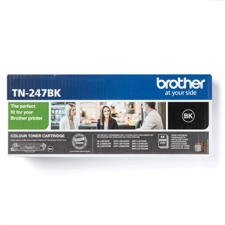 Eredeti Brother fekete toner TN247BK HL-L3210|L3270|DCP-L3510|L3550|MFC-L3730|L3770 3K "TN247BK"