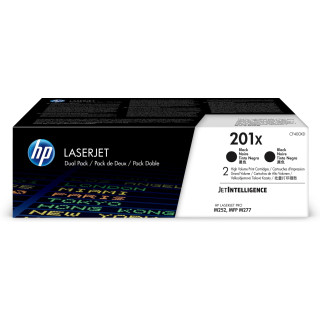 Двоен пакет оригинален HP черен тонер nr.201X за Color LaserJet Pro M252|M274|M277 8k "CF400XD"
