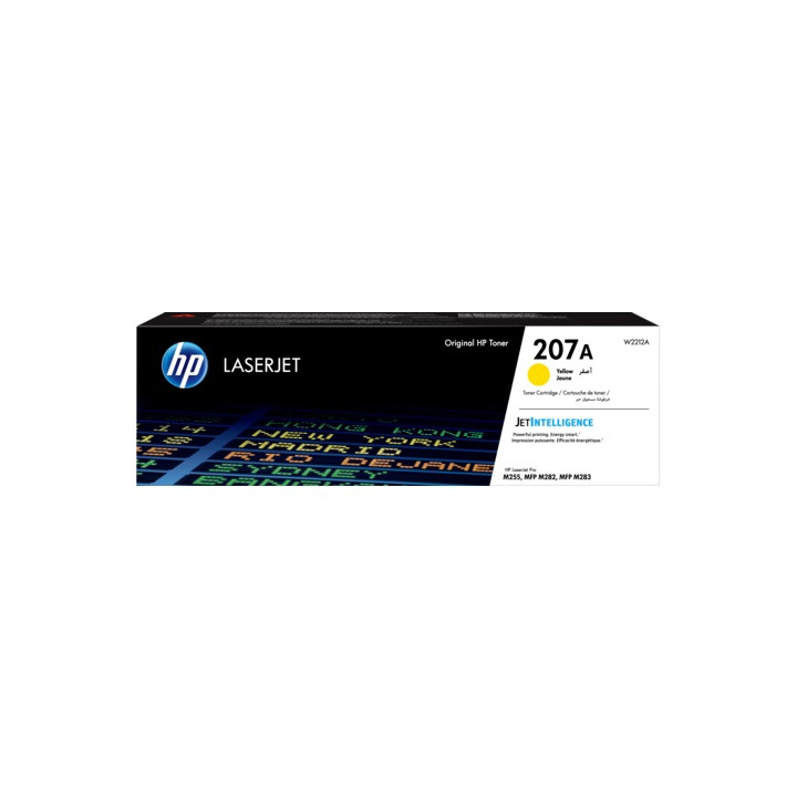 Оригинален тонер HP Жълт №207A за Color LaserJet Pro M255|M282|M283 1.25K "W2212A"