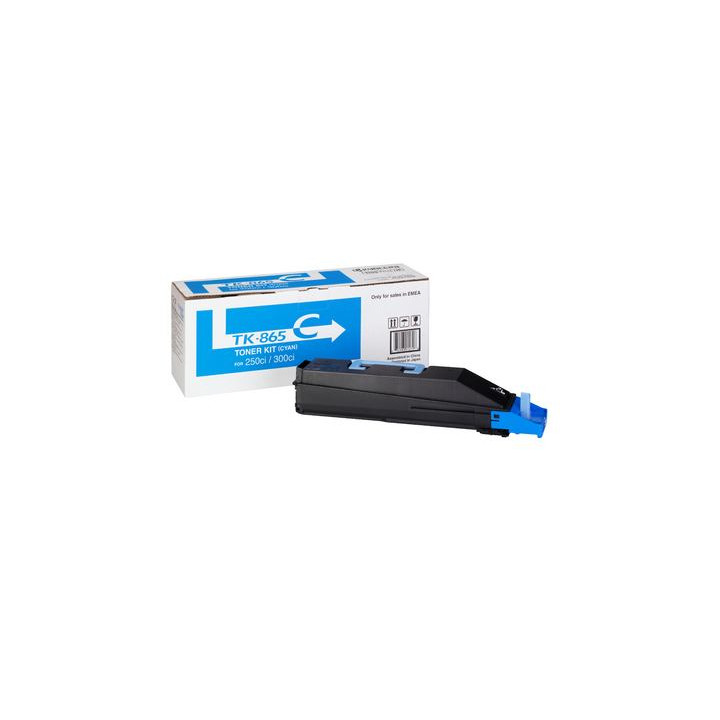 Toner Original Kyocera Cyan, TK-865C, pentru TASKalfa 250CI|300CI, 12K, (timbru verde 1.2 lei) , "TK-865C"