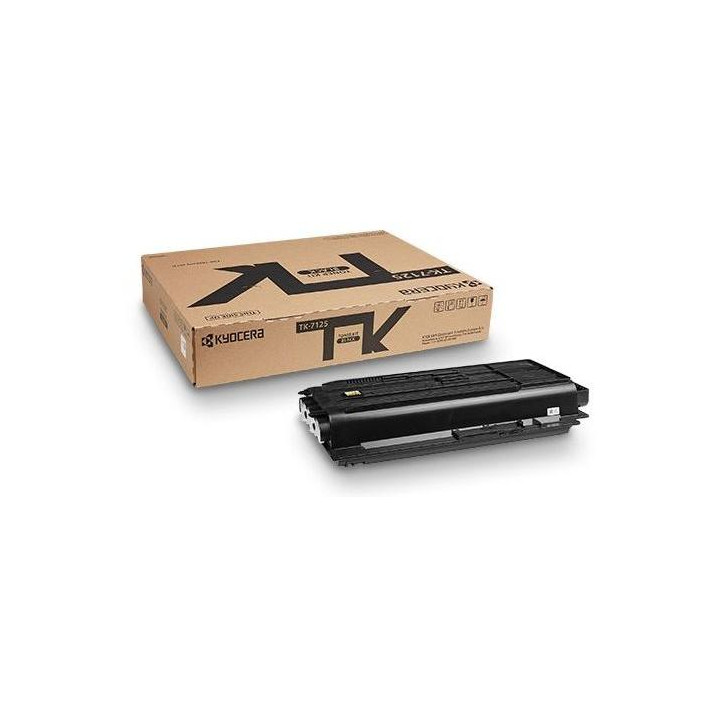 Original Kyocera Black Toner TK-7125 for TASKalfa 3212i, 20K pages.