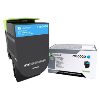 Оригинален тонер Lexmark Cyan 71B0020 за CX317|CS317|CX417|CS417|CS517|CX517 2.3K "71B0020"