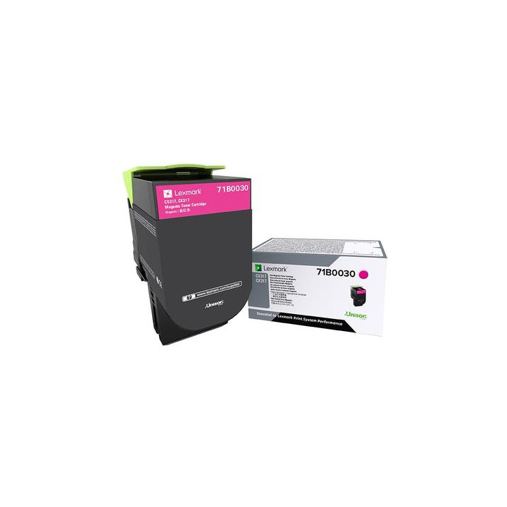 Toner Original Lexmark Magenta, 71B0030, pentru CX317|CS317|CX417|CS417|CS517|CX517, 2.3K, (timbru verde 1.2 lei) , "71B0030"