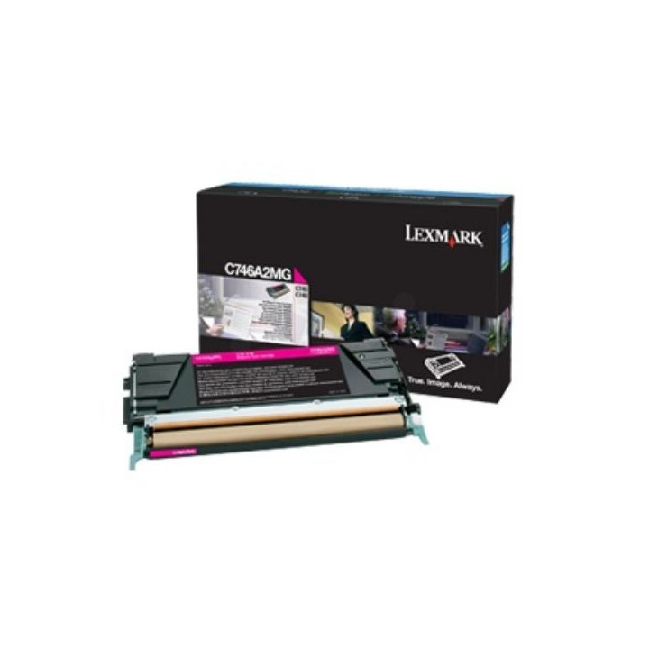 Original Lexmark Magenta Toner C746A3MG for C746|C748, 7K pages.