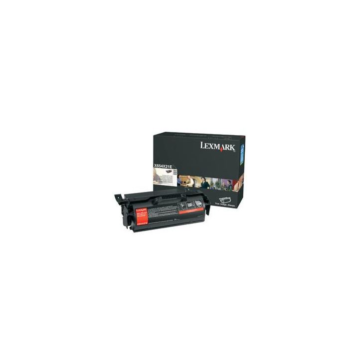 Toner Original Lexmark Black, X654X31E, pentru X654|X656|X658, 36K, (timbru verde 1.2 lei) , "X654X31E"