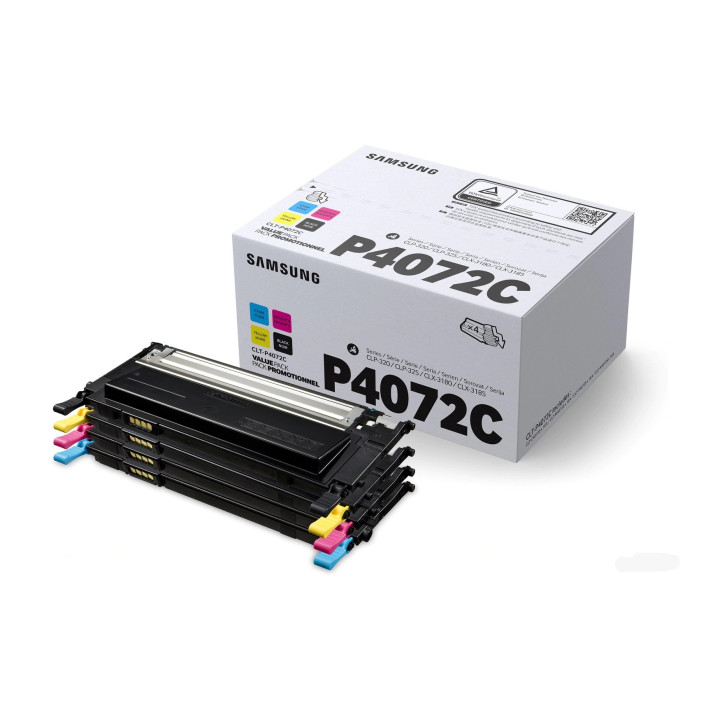 Original Samsung Combo-Pack CMYK P4072C for CLP-320 | CLP-325 | CLX-3185 3 x 1K "SU382A"