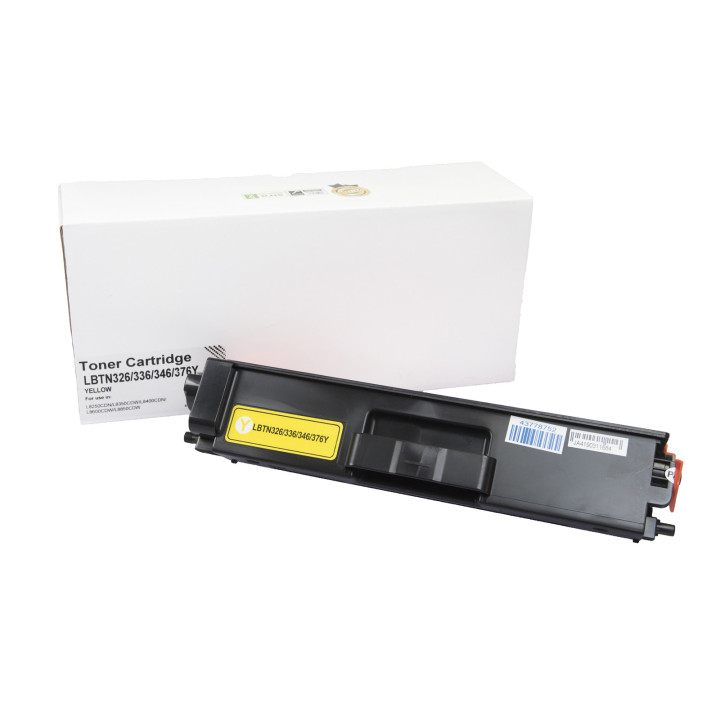 Compatible toner cartridge TN326Y, TN329Y, TN336Y, TN346Y, TN376Y, 3500 pages for Brother printers (Orink white box)