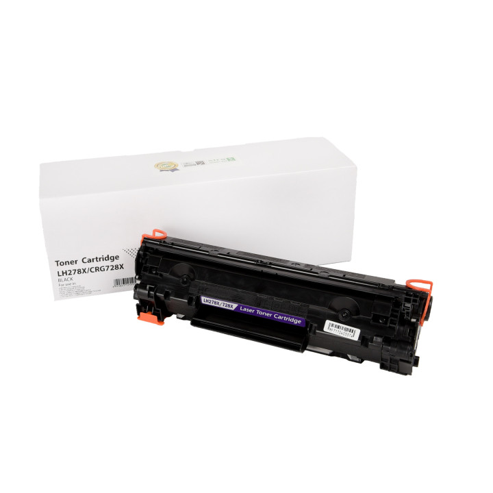 Kompatibilis tonerkazetta töltés CE278X, 78A, 3500B002, CRG728, 3000 lap a HP nyomtatók számára (Orink white box)