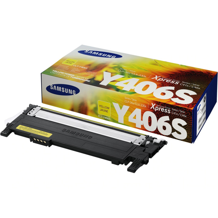 Original Samsung Yellow Toner Y406S for CLP-360|365 | CLX-3300|3305 1K "SU462A"
